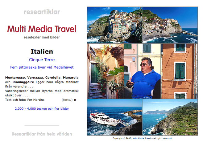Researtiklar om Italien