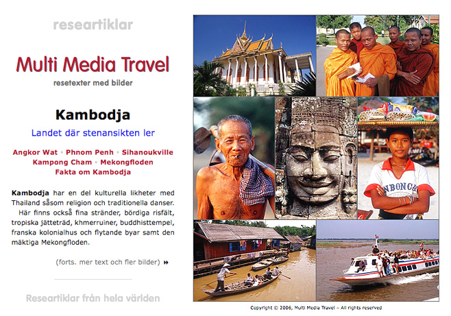 Researtiklar om Kambodja