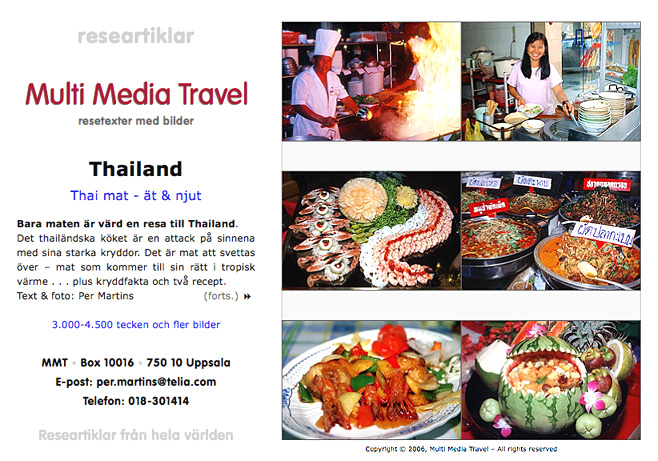 Researtiklar om Thailand