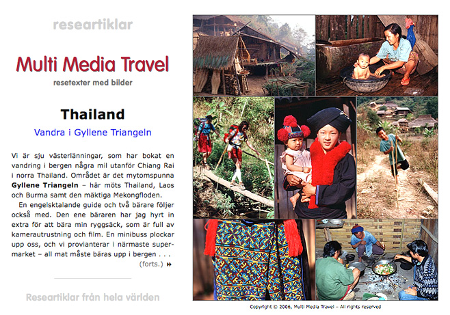 Researtiklar om Thailand